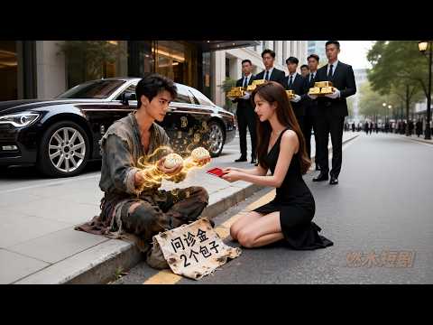 路邊乞丐行醫只要[兩個包子]被罵騙子，豈料貌美女總裁慧眼發現他是醫尊天師遊歷人間！當場帶他回家治好首富爺爺繼承兩百億，女總裁上桿子求嫁給他生娃！ #2個包子二百億