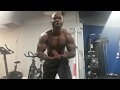 Muscle God flexing and chest bouncing