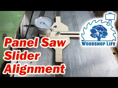 Panel Saw Slider Alignment