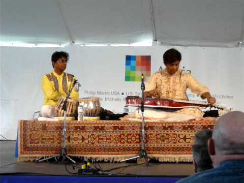 Debashish Bhattacharya - Indian slide guitar 2009 Richmond Folk Festival