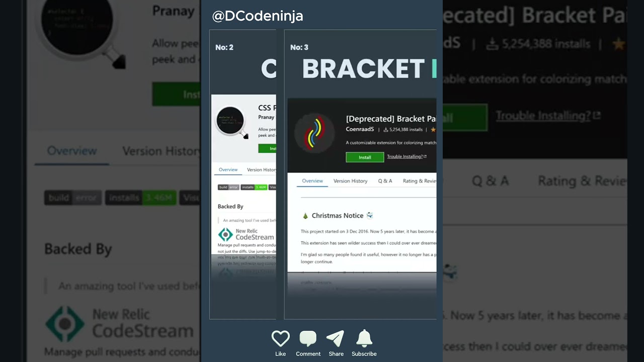 Best 7 VSCode EXTENSIONS For Developers