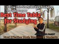 Best Time Table to Study. Watch this to ace your exams.