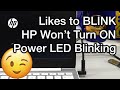 Fixing Dead HP Laptop No Power And Blinking Power LED