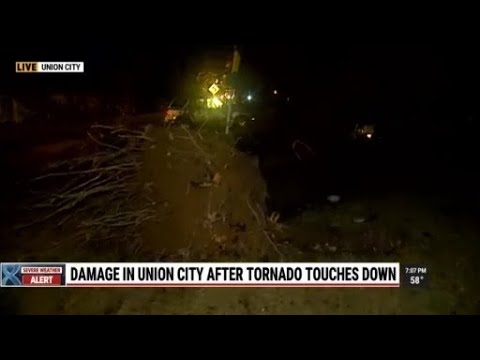 Damage in Union City after tornado touches down