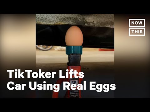TikToker Lifts Car Only Using Eggs | NowThis
