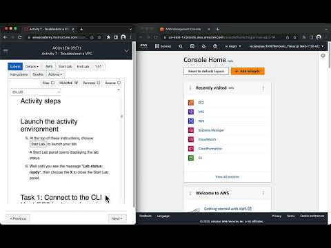 AWS Academy Cloud Operations (SysOps) Module 7: Activity 7 - Troubleshoot a VPC