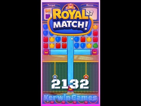 Royal Match Level 2132 - No Boosters Gameplay