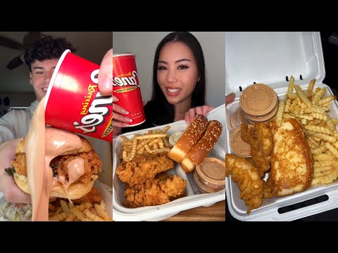 Raising Cane’s TikTok Mukbang Compilation!