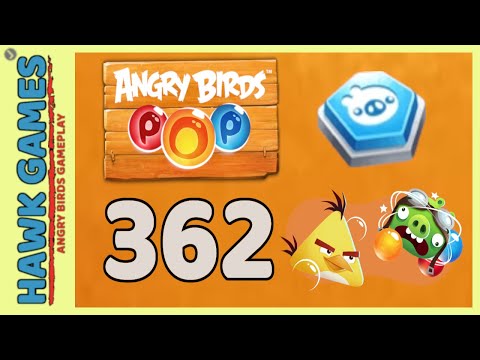 Angry Birds Stella POP Bubble Shooter Level 362 - Walkthrough, No Boosters