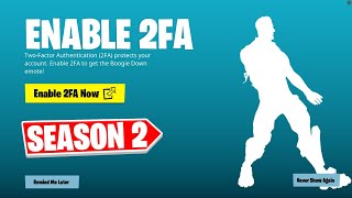 HOW TO ENABLE 2FA IN FORTNITE CHAPTER 3 SEASON 2! (EASY METHOD)