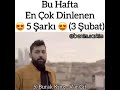 Bu hafta en çok dinlenenler 3 şubat Bu hafta en çok dinlenenler 3 şubat