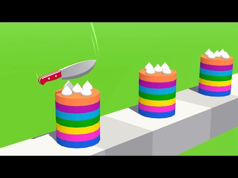 Slice it All! 🔥❤️‍🔥👩‍❤️‍💋‍👩 Very Satisfying And Relaxing ASMR Slicing Game