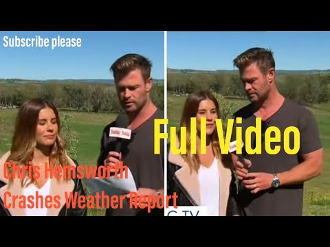 Chris Hemsworth surprise Australian Weather Report full