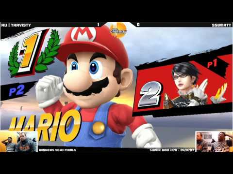 WBB #78  RU| Travisty (Bayonetta) vs SSBMatt (Mario)   Winners Semi Finals   Smash 4 Singles