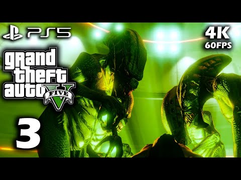 GTA 5 PS5 Enhanced Gameplay Walkthrough Part 3 (4K 60FPS RAY TRACING) - No commentary