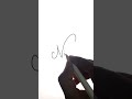 Signature Style For The Name Nihala Beautiful Letter N Sign In Cursive Design Shorts Procreate