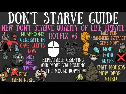 Don't Starve Update Hotfix #3! BIG Hamlet Buffs & Nerfs, Shipwrecked Food Tweaks & More!
