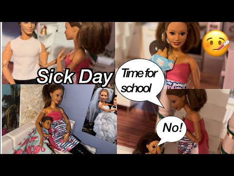 Barbie Morning Routine | Sick Day at Home & Autism Meltdown Awareness