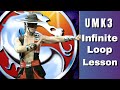UMK3 Combo Kung Lao Dive Kick Infinite Loop Tutorial Gamepad Commentary Ultimate Mortal Kombat 3