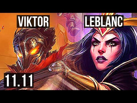 VIKTOR vs LEBLANC (MID) | 3/0/8, 65% winrate | KR Diamond | v11.11