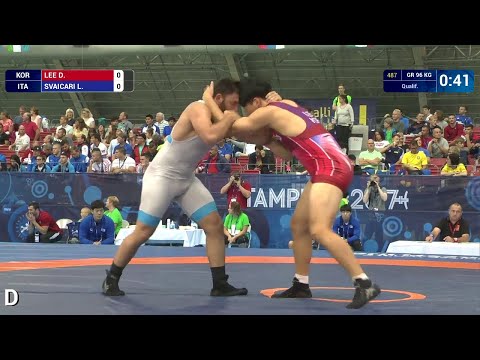 Qual. GR - 96 kg: D. LEE (KOR) df. L. SVAICARI (ITA) by VPO1, 2-1