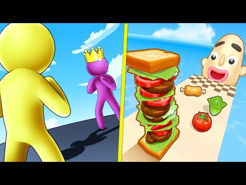 Giant Rush vs Sandwich Runner All Levels Gameplay Walkthrough Update Mobile Gaming HGANYE2