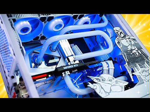 ULTIMATE Mandalorian Themed Custom Water Cooled Gaming PC - MONTECH Sky One