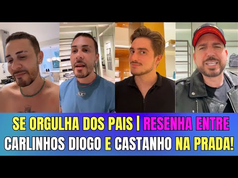 CARLINHOS MAIA E DIOGO OLIVEIRA NA PRADA | MÃE DE CARLINHOS SEMPRE ACEITOU ELE GAY!