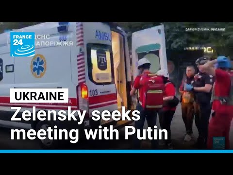 Ukraine under heavy drone attack as Zelensky seeks direct meeting with Putin