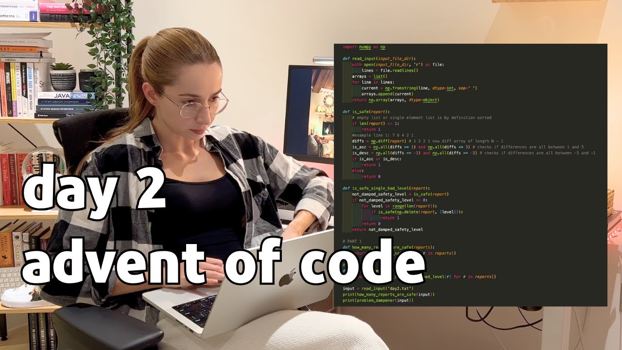 ADVENT OF CODE 2024 | Day 2 Jackie's Python Solution