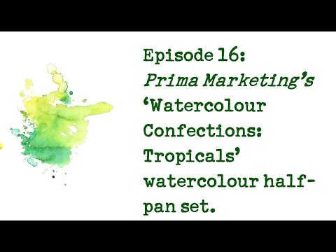 Product Review 16 - Prima Marketing Watercolor Confections Tropicals set