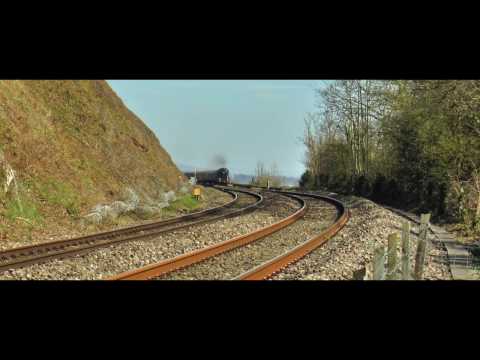 5043 Conquers Llanvihangel Bank on the Welsh Marches 25/3/2017