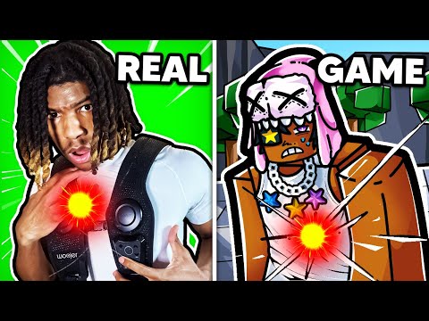 The Strongest Battlegrounds But I Can FEEL PAIN IRL For 24 HOURS.. (Haptic Suit)