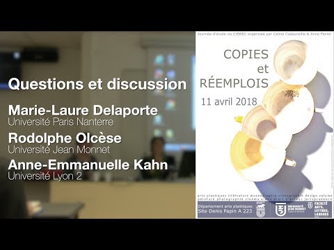 Questions et discussion - Delaporte/Olcèse/Khan