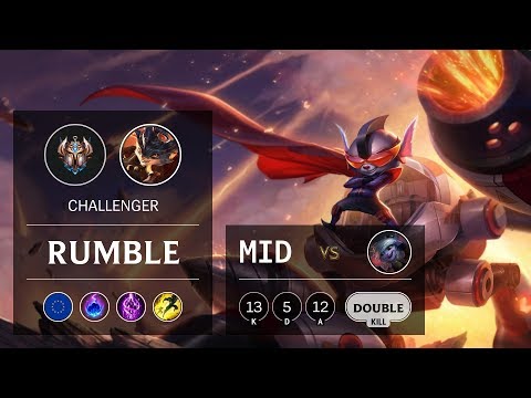 Rumble Mid vs Tristana - EUW Challenger Patch 9.16