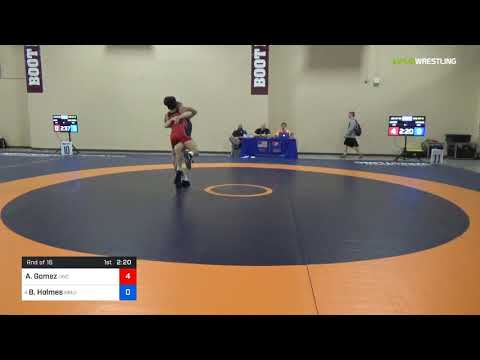 2018 Marine Corps US Open/UWW Junior Greco Roman 67 Rnd Of 16 - Adrian Gomez (LWC) Vs. Britton Hol
