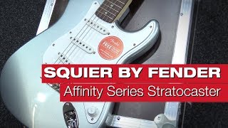 Video thumbnail for Squier Affinity Stratocaster - Einstieg ins E-Gitarre spielen? by session