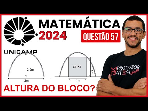 Altura da Caixa | Resolução UNICAMP 2024 | Primeira Fase Matemática   Questão 57