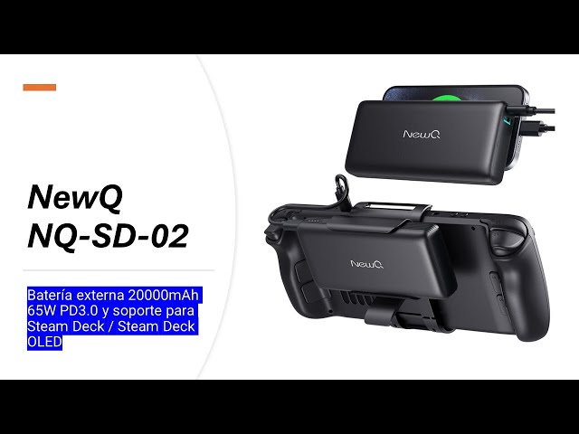 Vídeo relacionado con SIWIQU 20000mAh Power Bank para Steam Deck, 45W PD 3.0 Banco de energía, baterías externas compatibles con Switch/Samsung/iPad/Laptop con Soporte Trasero Desmontable y Cable USB-C Dual