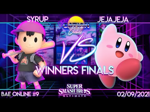 Baecation Online #9 - SSBU Singles - Armada | Syrup (Ness) vs. Jejajeja (Kirby) - Winners Finals