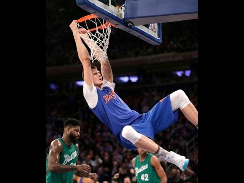 Kristaps Porzingis vs Celtics (25/12/2016) - 22 Pts, 12 Rebs, 4 Blocks, 9-16 FGM, 2-4 Threes!