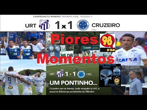 URT 1 x 1 CRUZEIRO Melhores MomentosTransmissão 98FC 98FM 98Live Mineiro 2017 4ª Rodada