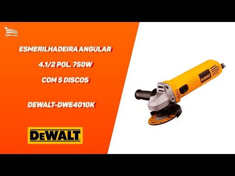 Esmerilhadeira Angular 4.1/2 Pol. 750W  com Maleta e 5 Discos  - Video