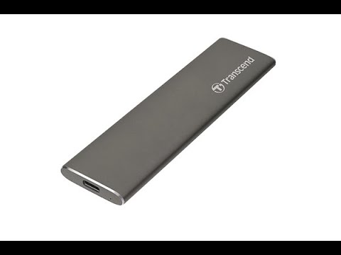 SSD External M.2 960GB ESD250C TS960GESD250C Transcend USB3.1 Type C SSD Unboxing