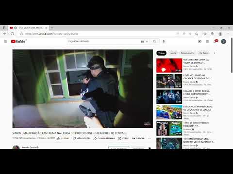 754 VIMOS UMA APARIÇÃO FANTASMA NA LENDA DO POLTERGEIST   CAÇADORES DE LENDAS   YouTube   airton