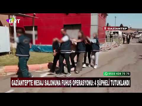 4 suspects arrested in Gaziantep message lounge prostitution operation