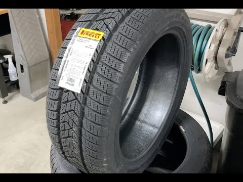 VW ID.4 Pirelli Scorpion Staggered Winter Tires - First look in the shop!