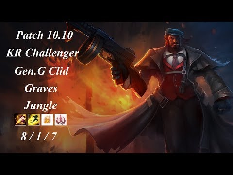 Gen.G Clid - Graves Jungle vs Ekko - KR Challenger 827 LP - Patch 10.10