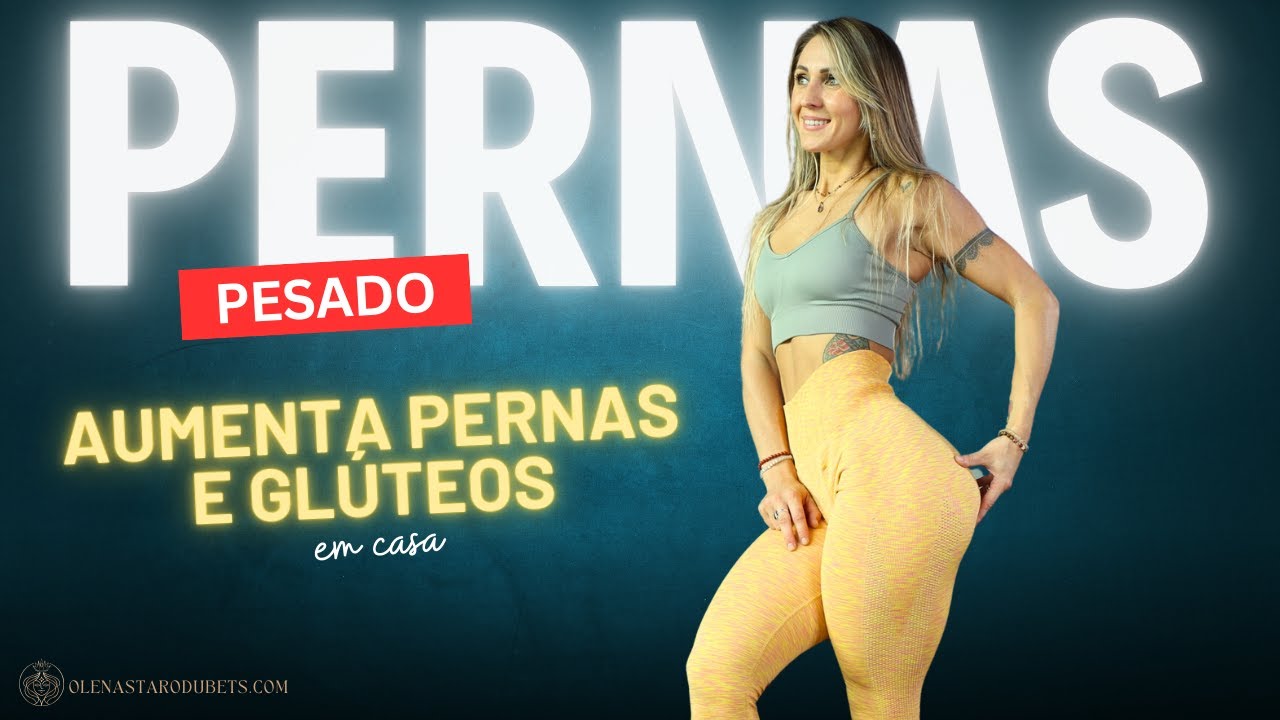 Glúteos Grandes e Pernas Fortes - Treino INTENSO para Aumentar Pernas e Glúteos em casa - 45 min.