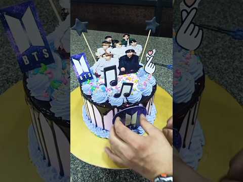 BTS theme cake design #shorts #youtubeshorts #bts #viral